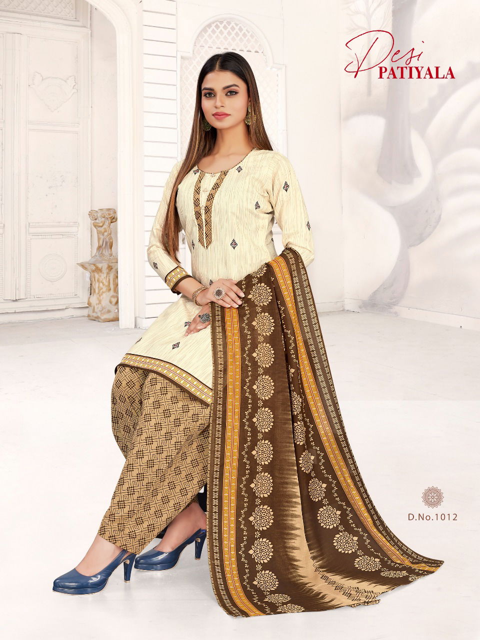 GANESHA DESI PATIYALA 1 Cotton Casual Wear Printed Designer Printed Dress Material Collection
